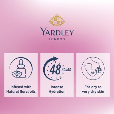 Yardley London English Rose Moisturizing Body Lotion With Germ Shield| Infused With Rose & Geranium Oil| Daily Use Hand & Body Lotion With Vitamin C & B3 For Women| 400ml - Image 6