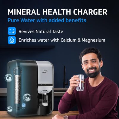V-Guard Rejive RO UV Water Purifier with Mineral & Alkaline 9 Stage Purification RO Membrane | Free Service Benefits Worth Rs. 2,450 | Suitable for water with TDS up to 2000 ppm | 6.5 Litre Blue Black - Image 5