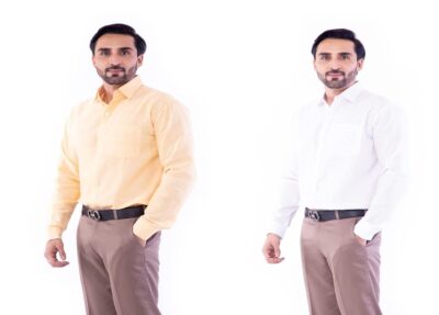 DESHBANDHU DBK Set of 2 Slim Fit Cotton Blend Formal Shirts for Men - Image 3