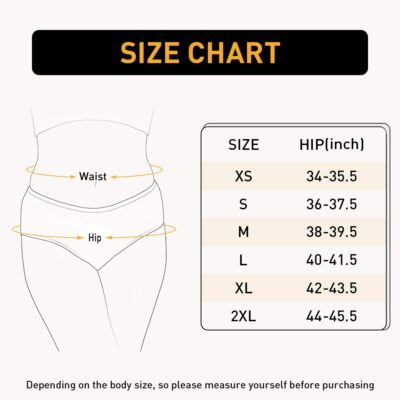 INNERSY Womens Underwear Cotton Hipster Panties Regular & Plus Size 6-Pack - Image 6