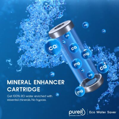 HUL Pureit Eco Water Saver RO+UV+MF+Mineral | INR 2000 Off on Exchange | 7 stage | 10L | Upto 60% Water Savings | Suitable for Borewell, Tanker & Municipal Water | Table Top | Wall Mountable |Black - Image 3