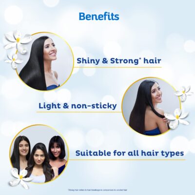 Parachute Advansed Jasmine Gold Coconut Hair Oil With Vitamin-E For Super Shiny Hair, Non-sticky, 300ml - Image 4