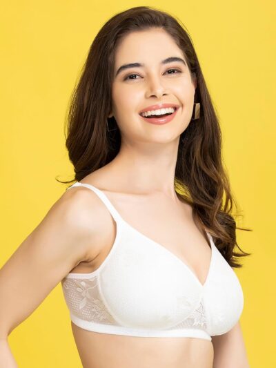 Clovia Women Lace Padded Non-Wired Bra - Image 7