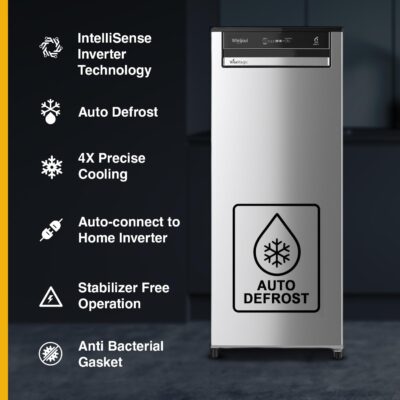 Whirlpool 192 L 3 Star Vitamgic Pro Inverter Direct-Cool Single Door Refrigerator (215 VMPRO PRM 3S INV STEEL-Z, Auto Defrost Technology, - Image 2