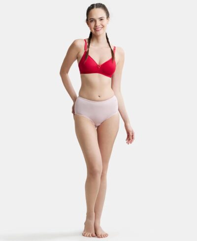 Jockey 1581 Women's Wirefree Non Padded Super Combed Cotton Elastane Stretch Medium Coverage Beginners Bra with Ultrasoft and Durable Underband - Image 4