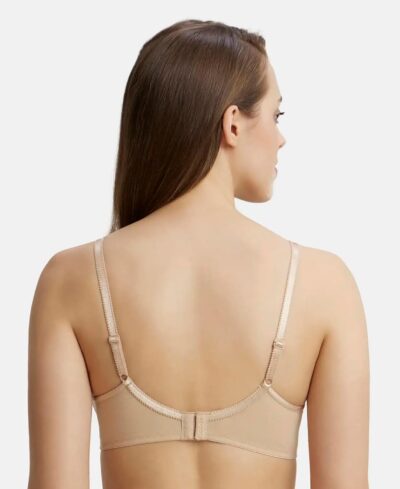 Jockey 1242 Women's Wirefree Non Padded Super Combed Cotton Elastane Stretch Medium Coverage Cross Over Everyday Bra with Adjustable Straps - Image 3