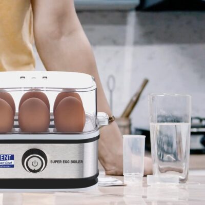 KENT Super Egg Boiler | 3 Boiling Modes | Stainless Steel Body and Heating Plate | 6 Eggs at a Time | Automatic Turn-Off | Silver - Image 3