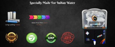 R.k. Aqua Fresh India Premium Swift Plus RO Water Purifier UV, UF Alklaine,Copper,TDS 6 in 1 For Home Office Free Pre Filter Bowl (12 Liters Black) Work Upto 2500Tds Best For Home & Office - Image 6