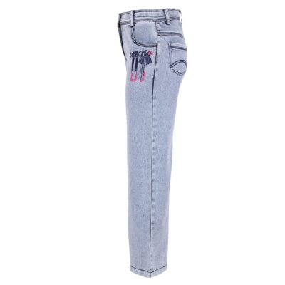 Cutecumber Girls Denim Solid Flared Blue Jeans. CC6506B-BLUE - Image 2
