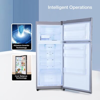Godrej 223 L 2 Star Nano Shield Technology, Inverter Frost Free Double Door Refrigerator(RF EON 244B RI ST GL, Steel Glow) - Image 5