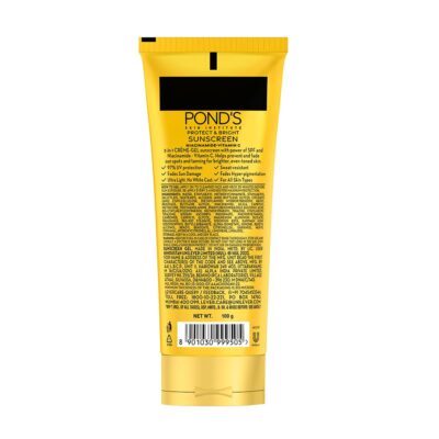 POND's Serum Boost Sunscreen For All Skin Types Prevent And Fade Dark Patches With The Power Of Spf 50 And Niacinamide-C Serum 100G, Pack Of 1 - Image 2