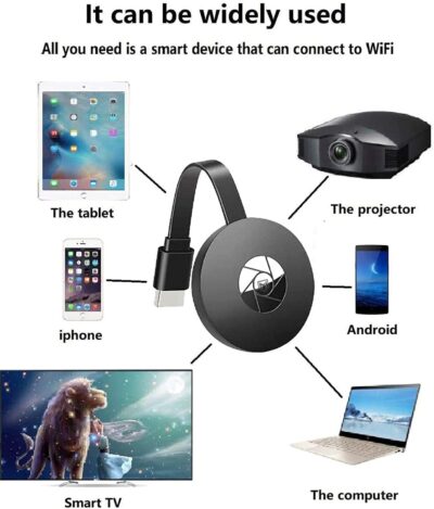 NSH Cromecast Wireless Mirror Screen Cast TV Dongle Compatible for Android/Mac/iOS/Laptop/Windows - Image 2