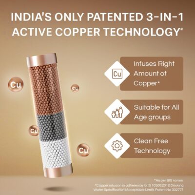 Aquaguard Marvel NXT 10-Stage Active Copper Tech Water Purifier | Up to 60% Water Savings | RO+UV+UF+Active Copper Tech | Taste Adjuster | Suitable for Tanker, Borewell & Municipal Water - Image 2