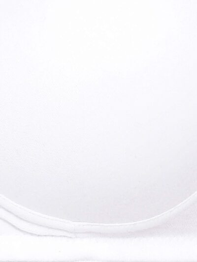 Clovia Women's Cotton Rich Solid Padded Full Cup Wire Free T-Shirt Bra - White - Image 8