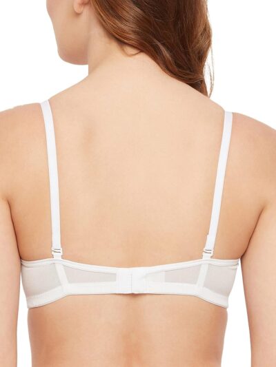 Clovia Women's Lace Padded Non-Wired Full Cup Multiway Bra (BR2332P18_White_34B) - Image 4