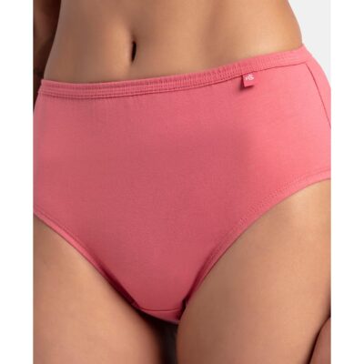 Jockey 1406 Women's High Coverage Super Combed Cotton Mid Waist Hipster with Concealed Waistband and Stay Fresh Treatment (Pack of 3_Colors & Prints May Vary) - Image 7
