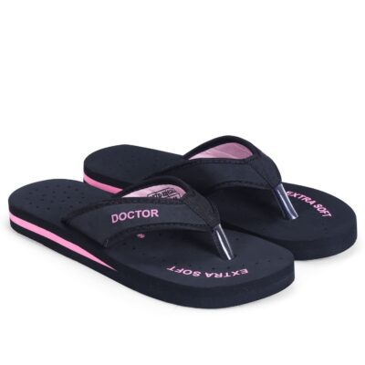 DOCTOR EXTRA SOFT Doctor Slippers for Women Orthopedic Diabetic Pregnancy Non Slip Lightweight Comfortable Flat Casual Stylish Dr Chappals and House Flip flops For Ladies and Girl’s D-22 - Image 4
