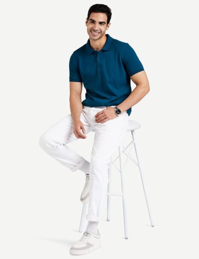 Amazon Brand - Symbol Men's Solid Cotton Rich Polo T Shirt | Collar Tshirts | Half Sleeves | Plain-Regular Fit (Available in Plus Size) - Image 3