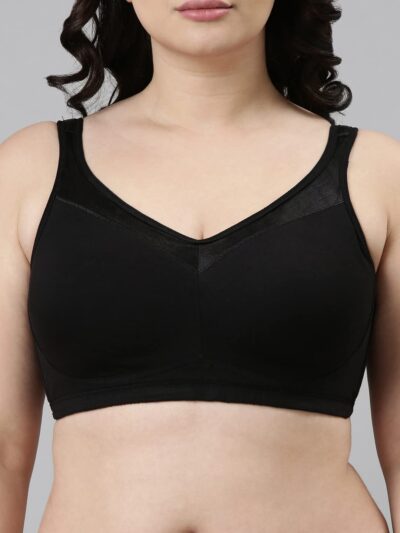 Enamor Women's Everyday Cotton T-Shirt Bra - Full Support, Non-Padded, Non-Wired, Full Coverage, Super Lift for a Smooth, Minimized Look - Image 4