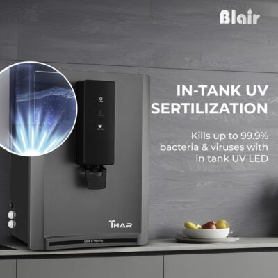 BLAIR Thar Water Purifier RO+UV+UF+TDS ZINC+COPPER+ALKALINE Water Purifier for Home and Office PLUS UV LED IN TANK(9 Litre),Multicolor - Image 7