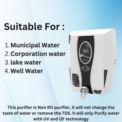 Aqua Ultra Best UV+UF Water Purifier | Ideal for Corporation Water | 13L Storage | White | Safe & Pure Drinking Water - Image 5