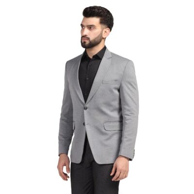 TAHVO Men Blazer Lycra Fabric Slim Fit Single Breasted Blazer - Image 2