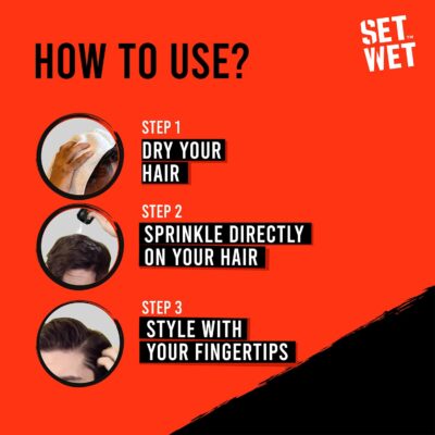 Set Wet Extreme Volume Hairstyling Powder 10g |12 Hour Strong Hold & Matte Finish |Hair Volumizing Powder Wax - Image 7