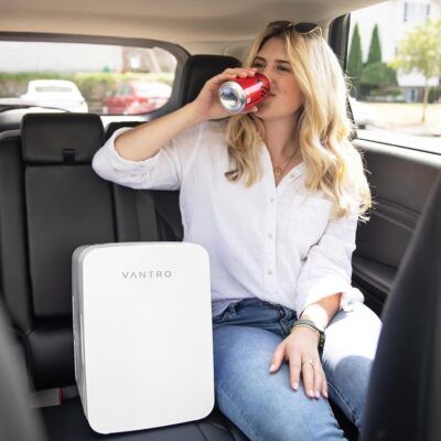 VANTRO 10L Portable Fridge Model :: R10 Cooler and Warmer For Car & Home, for Cosmetics, Beverage & Food, Thermoelectric Cooler & Warmer 220V AC/12V DC - Image 3