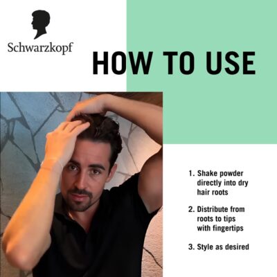 Schwarzkopf TAFT Instant Hair Styling Volume Powder For Fuller Volume And Thickness, Lasts 24 Hours Without Stickiness And Residues | For All Hair Type - 10 Grams - Image 6