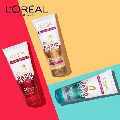 L'Oreal Paris Deep Conditioner, With Micro-Oils, Deeply Nourishes Dry Hair, No-Leave In Time, Rapid Reviver 6 Oil Nourish, 180ml - Image 7