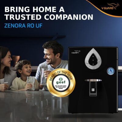V-Guard Zenora RO UF Water Purifier | TDS up to 2000 ppm | 7 Stage Purification with World-class RO Membrane and Advanced UF Membrane | 7 Litre, Black - Image 2
