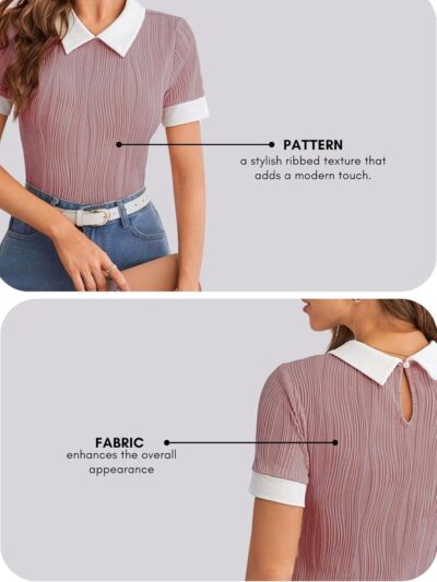 Leriya Fashion Women's Corset Regular Fit Tops | Jeans Tops for Women | Textured Fabric Tops for Women - Image 4