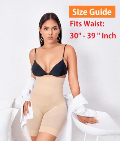 HSR Shapewear Shorts Tummy Control Shapewear Invisible Shaping Shorts High Waisted Body Shaper Shorts Under Dress (Fits Waist : 30 to 39 Inch) - Image 6