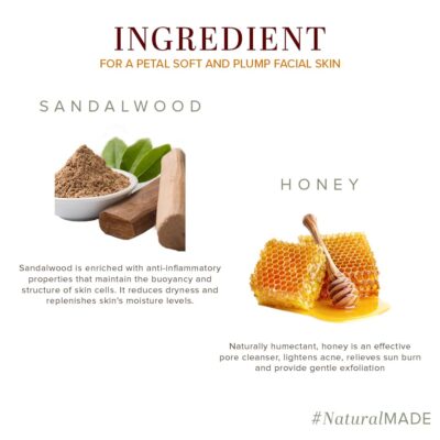 Khadi Natural Sandalwood & Honey Face Wash | Face Wash for Reducing Scars & Blemishes | Face Wash for Healthy Skin | Suitable for All Skin Types (210 ml) - Image 4