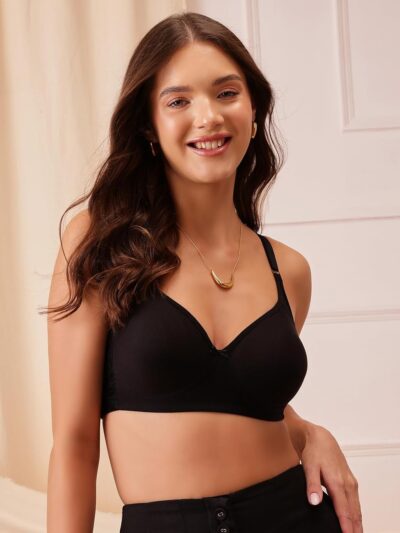 Clovia Women's Cotton Non-Padded Wire Free T-Shirt Bra - Image 2
