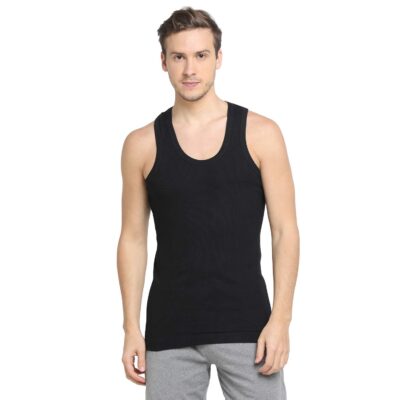 Dixcy Scott Originals Men's Solid 100% Combed Cotton Itch-Free & Comfortable Round Neck Sleeveless Under Regular Fit Shirt Tank Fit Vest Innerwear - Victory Durby | Pack of 2 Print May Vary - Image 2