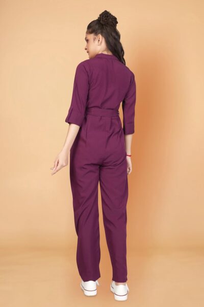 Fashion Dream Girls Cotton Blend Jumpsuit Set|Jumpsuit for Girls|Solid Pattern Jumpsuit|Jumpsuit for Kids|Playsuits for Girls|Jumpsuit Girls - Image 2