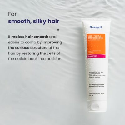 RE' EQUIL Anti Frizz & Smoothening Aloe Vera Conditioner With Babassu Oil | Tames Frizz & Hydrates Dry Hair | Protein & Silicone Free | All Hair Types | 150 Ml,1 Count - Image 3