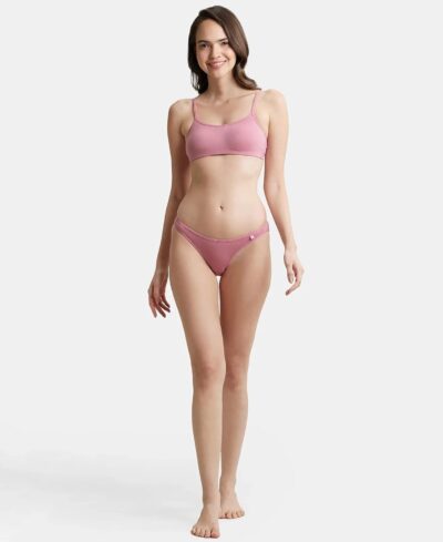 Jockey SS02 Women's Super Combed Cotton Elastane Stretch Low Waist Bikini with Concealed Waistband and Stay Fresh Treatment - Image 4