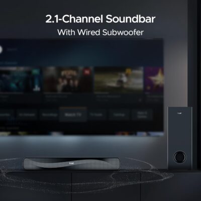 boAt Aavante Bar A1040 Bluetooth 2.1 Channel Soundbar with 50 W Signature Sound, Bluetooth v5.3, Multi-Compatibility & Master Remote Control (Premium Black) - Image 3