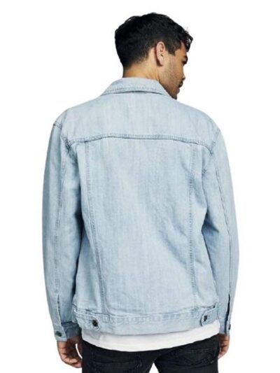 KOTTY Men Denim Full Sleeve Regular Winter Jacket - Image 4