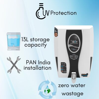 Aqua Ultra Best UV+UF Water Purifier | Ideal for Corporation Water | 13L Storage | White | Safe & Pure Drinking Water - Image 4