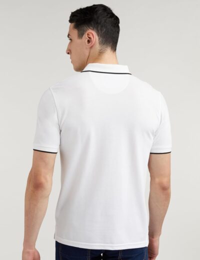 Peter England Men's Everyday Solid Regular Fit Polo | Cotton Rich | Premium Pique Weave - Image 2