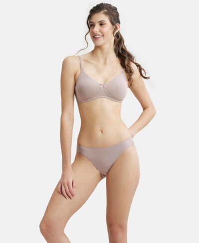 Jockey 1722 Women's Wirefree Non Padded Super Combed Cotton Elastane Stretch Medium Coverage Everyday Bra with Concealed Shaper Panel and Adjustable Straps - Image 6