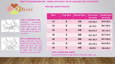 Elina Women's Hosiery Non-Padded Wire Free Regular Bra - Image 4