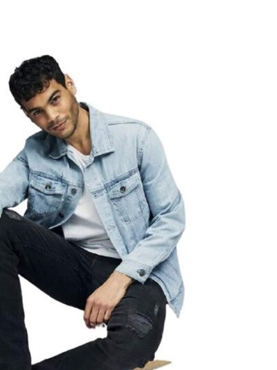 KOTTY Men Denim Full Sleeve Regular Winter Jacket - Image 2