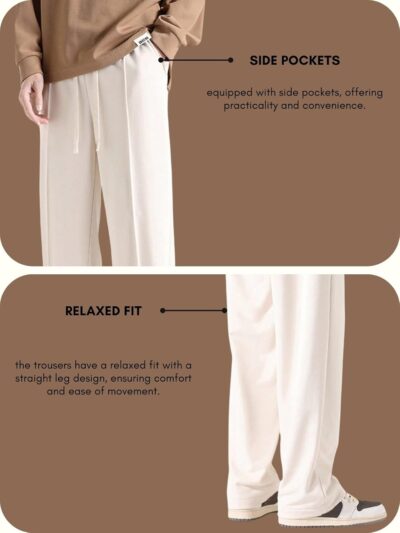 GRECIILOOKS Track Pants for Man | Track Pants for Men Loose Fit | Trouser Pant for Men | Men Stylish Track Pant - Image 5
