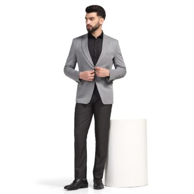 TAHVO Men Blazer Lycra Fabric Slim Fit Single Breasted Blazer - Image 7