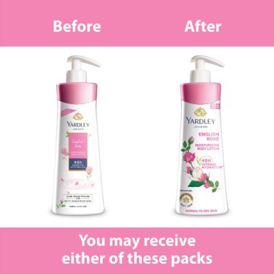 Yardley London English Rose Moisturizing Body Lotion With Germ Shield| Infused With Rose & Geranium Oil| Daily Use Hand & Body Lotion With Vitamin C & B3 For Women| 400ml - Image 4
