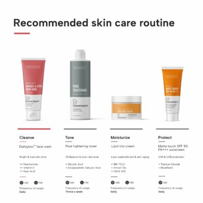 DERMATOUCH Bright & Even Tone Face Wash with Niacinamide, Vitamin E and Kojic Acid | Daily Gentle Face Wash For Tan, Pigmentation, Uneven Tone - 70G - Image 6